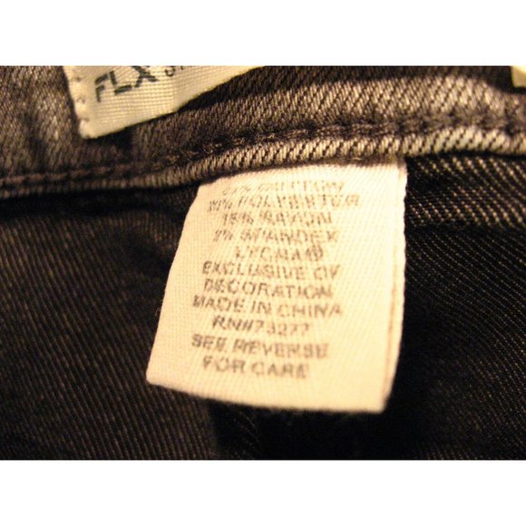 MUDD Juniors JEANS SHORTS Sz 0 FLX STRETCH W 21 Cut Off Daisy Dukes Gray Denim - Picture 6 of 10